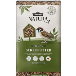 Dehner Natura Premium Wildvogelfutter, Streufutter, Ganzjahresfutter proteinreich / energiereich, hochwertiges Vogelfutter für Wildvögel, 20 kg