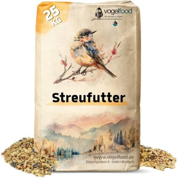 Samore Vogelfood 25 kg Streufutter für Wildvögel erstklassige Zusammensetzung Vogelfutter