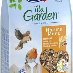 Vitakraft Vita Garden, Wildvogelfutter, mit tierischen Proteinen, umweltschonend, Ambrosia kontrolliert, ohne Zusatz von Zucker (1x 1kg)
