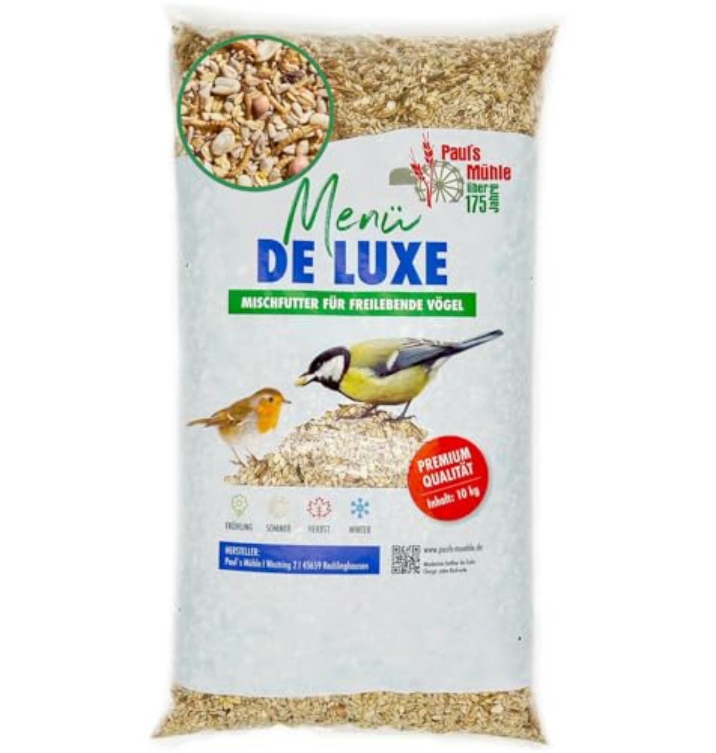 Pauls Mühle Wildvogelfutter Deluxe 10 kg