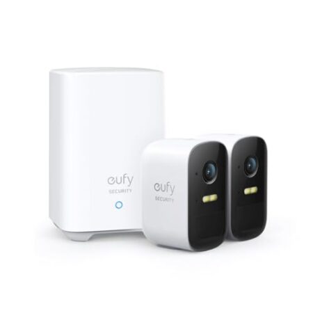 eufy Security eufyCam 2C, überwachungskamera aussen, 180Tage Akku, HD 1080p, IP67 wetterfest, Nachtsicht, Kompatibel mit HomeKit und Solar Panel, überwachungskamera aussen set2+1,Gebührenfreie Nutzung