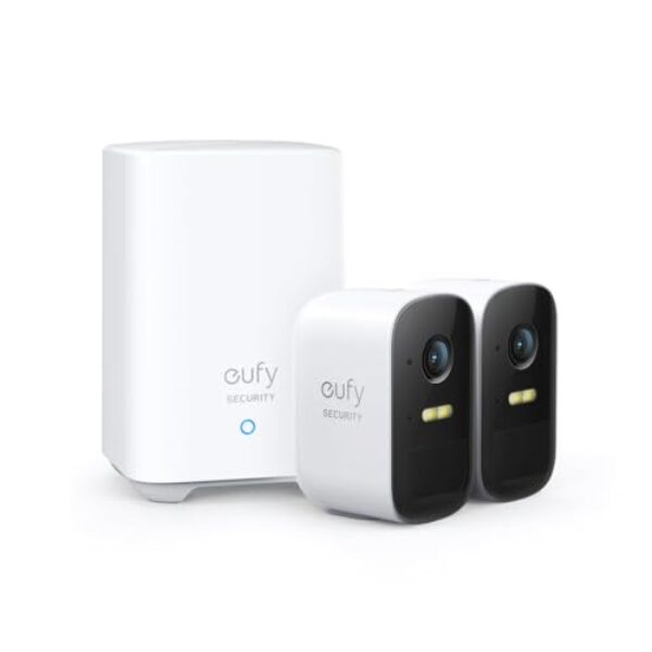 eufy Security eufyCam 2C, überwachungskamera aussen, 180Tage Akku, HD 1080p, IP67 wetterfest, Nachtsicht, Kompatibel mit HomeKit und Solar Panel, überwachungskamera aussen set2+1,Gebührenfreie Nutzung