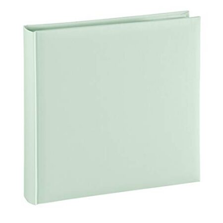 Hama Fotoalbum Jumbo 30×30 cm (Fotobuch mit 80 weißen Seiten, Album für 320 Fotos zum Selbstgestalten und Einkleben) grün pastell