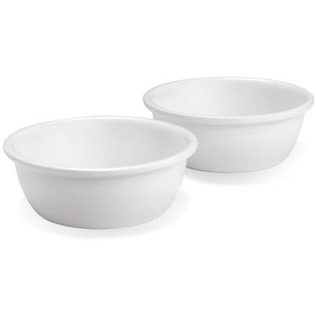 PiuPet® Katzennapf 2er Set I 250ml I Spülmaschinenfest I Ersatz-Fressnäpfe für Katzen & Kleine Hunde | Fressnapf Katze Keramik | Katzen Napf