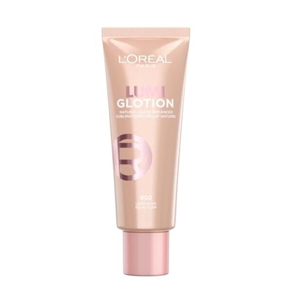 L’Oréal Paris Flüssiger Highlighter für Gesicht und Körper mit Glycerin und Sheabutter, Perfect Match Lumi Glotion, Natural Glow Enhancer, 902 Light Glow, 40 ml