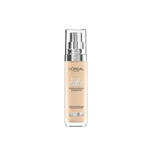 L’Oréal Paris Make up, Flüssige Foundation mit Hyaluron und Aloe Vera, True Match Make-Up, 2.N Neutral Light