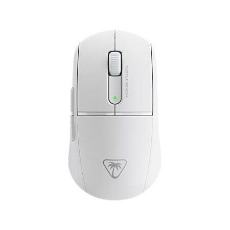 Turtle Beach Burst II Air – Kabellose 2,4-GHz-Gaming-Maus: ultraleichte 47 g, Optical Switches, symmetrisch, optischer Sensor, 26k DPI, Bluetooth, bis zu 120h Akkulaufzeit – Weiß