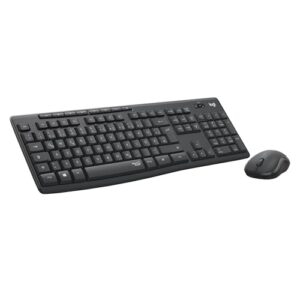 Logitech MK295 kabelloses Tastatur-Maus-Set mit SilentTouch-Technologie, Shortcut-Tasten, optischer Spurführung, Nano USB-Empfänger, verzögerungsfreier Drahtlosverbindung, QWERTZ layout – Schwarz