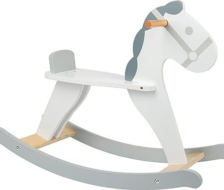 small foot Schaukelpferd Skandi aus Holz, mit Rückenlehne und zwei festen Griffen, für Kinder ab 3 Jahren, 11523 - Produktbild