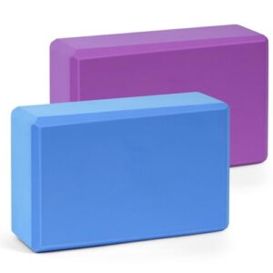 flintronic Yoga Block, Erwachsene Yogablock im 2er Set, Hochdichter Eva-Schaum, umweltfreundlich und leicht, Hartschaum, rutschfest, Ideal für Pilates, Pilates, Meditation