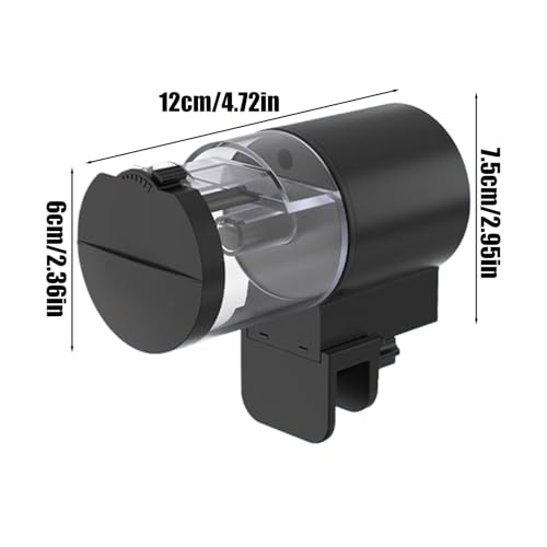 Automatic Fish Feeder for Aquarium - Timer 100ml Smart | Large Capacity Fish Automatic Feeder for Small Tank, Turtle, Shrimp, Home, Apartment, Office, Travel, Vacation, Weekend Feeding Convenience – Bild 3
