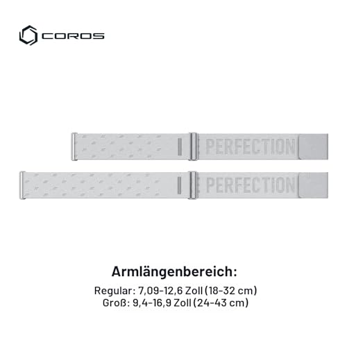 COROS Herzfrequenzmonitor, Komfort, einfach zu tragen, automatische Verschleißerkennung, fortschrittlicher Sensor, präzise Daten, Bluetooth, 38 Stunden Batterielaufzeit – Bild 3