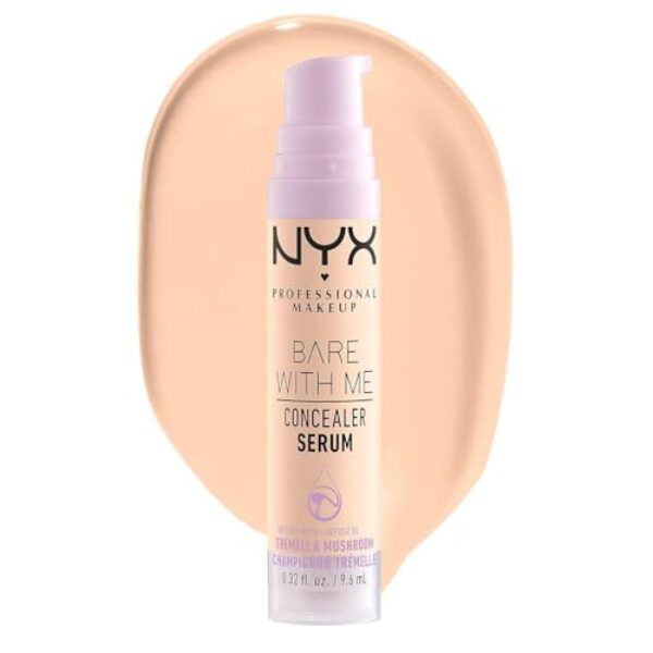 NYX Professional Makeup Abdeckendes Serum mit natürlichem Finish und mittlerer Deckkraft, Bare With Me Concealer Serum, Fair, 9,6 ml