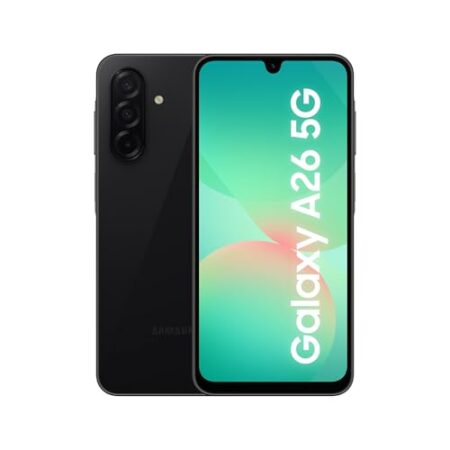 Samsung Galaxy A26 5G AI Smartphone ohne Vertrag, Simlockfreies AI Handy mit Android, 6 GB RAM, 128 GB Speicher, 50-MP-Kamera, Black, 2,5 Jahre Herstellergarantie [Exklusiv auf ...