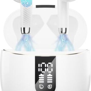 Bluetooth 5.3 Kopfhörer, In Ear Kopfhörer Kabellos mit 4 Mic, 48H Tiefer Bass Spielzeit Wireless Earbud, LED-Anzeige, Bluetooth Ohrhörer mit ENC Noise Cancelling, IP7 Wasserdicht Kopfhörer Sport USB-C