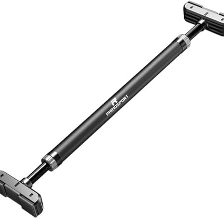 RHINOSPORT Klimmzugstange Türrahmen ohne Schrauben mit Neues Drehbares Zahnradschloss, Klimmzugstange verstellbar 69-92 cm (27.1in-36.2in), Tragkraft bis 200 Kg Pull Up Bar