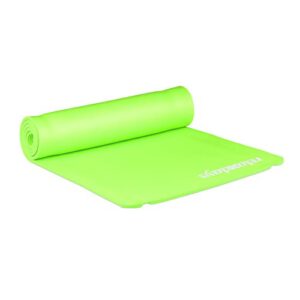 Relaxdays Yogamatte, 1 cm dick, für Pilates, Fitness, gelenkschonend, mit Tragegurt, Gymnastikmatte 60 x 180 cm
