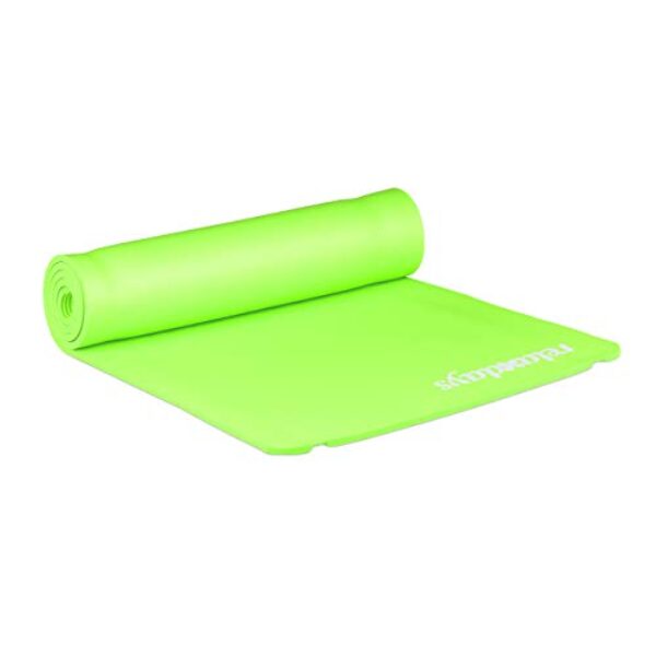 Relaxdays Yogamatte, 1 cm dick, für Pilates, Fitness, gelenkschonend, mit Tragegurt, Gymnastikmatte 60 x 180 cm