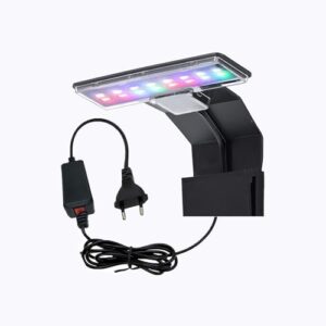 GERUI Aquarium LED Beleuchtung, 3 Farben Licht Lampe, 220V 6W Nano Beleuchtung für Wasserpflanzen und Fische (1)