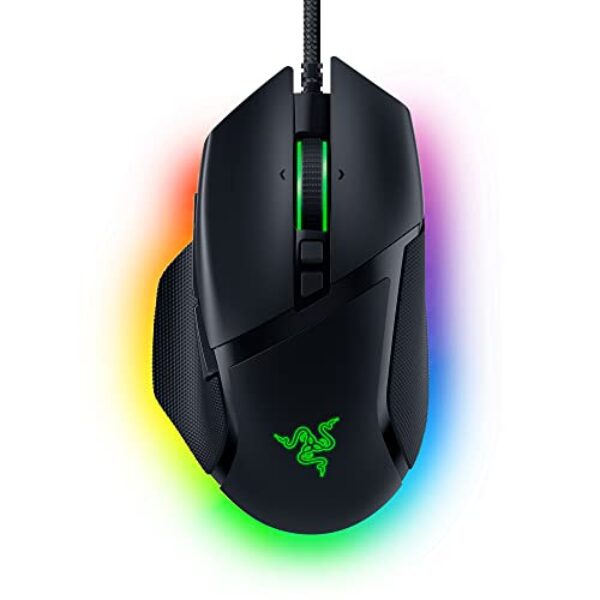 Razer Basilisk V3 – Kabelgebundene, anpassbare Gaming Maus mit Chroma RGB für PC / Mac (10+1 programmierbare Tasten, neigbares HyperScroll Mausrad, ergonomisches Design) Schwarz