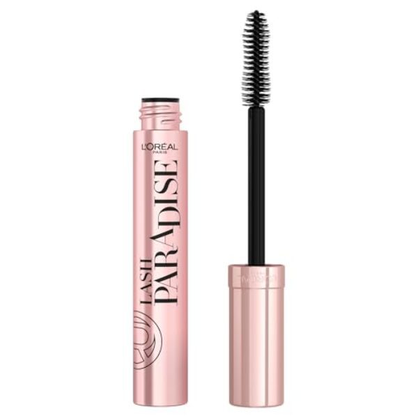L’Oréal Paris Mascara, Schwarze Wimperntusche für Länge und Volumen, Lash Paradise, Intense Black, 6,4 ml