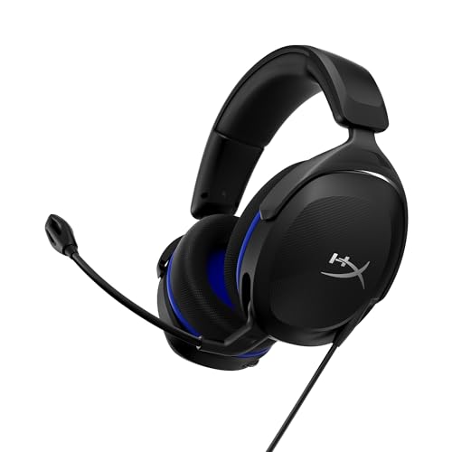 HyperX Cloud Stinger 2 Core Gaming-Headset für PlayStation, Over-Ear, 40mm-Treiber, Geräuschunterdrückendes Mikrofon, 3,5-mm-Klinke, Leichtes, Komfortables und Robustes Headset, Schwarz