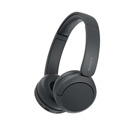 Sony WH-CH520 Kabellose Bluetooth-Kopfhörer – bis zu 50 Stunden Akkulaufzeit mit Schnellladefunktion, On-Ear-Modell – Schwarz