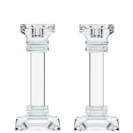 Kerzenhalter-Set mit Kristall-Kerzenständern, 5,1 - 15,2 cm hoch, sehr elegant und modern, Heimdekoration - Produktbild