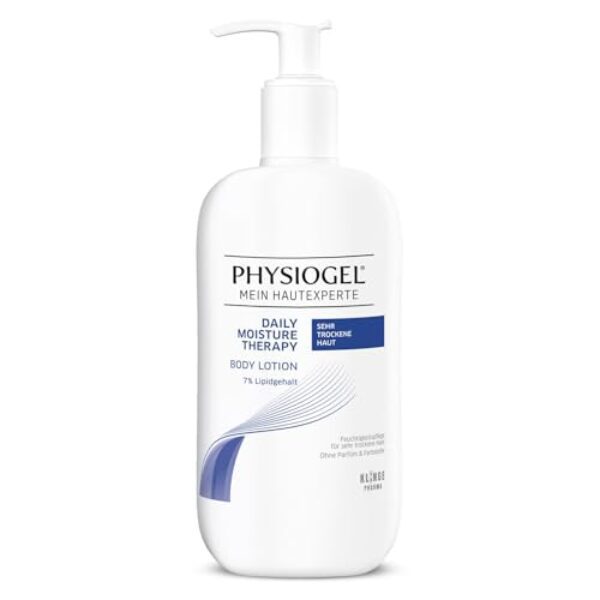 PHYSIOGEL Daily Moisture Therapy Sehr Trockene Haut Body Lotion 400 ml – feuchtigkeitsspendende Körperlotion für sehr trockene Haut – Körperpflege für schnelle Feuchtigkeitsversorgung