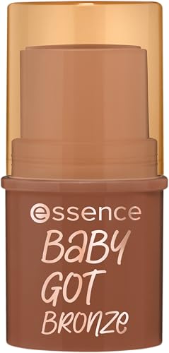 essence baby got bronze bronzing stick, Konturstift, Nr. 40, Braun, natürlich, strahlend frisch, vegan, ohne Konservierungsstoffe, ohne Parabene, ohne Mikroplastikpartikel, 1er Pack (5.5g) – Bild 3