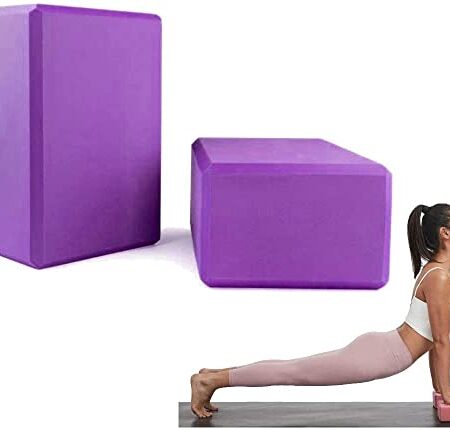 PIQIUQIU Yoga-Blöcke, Stabilität, EVA, für Meditation, Yoga, Pilates, Unterstützung und Stärkung der Posen - Produktbild