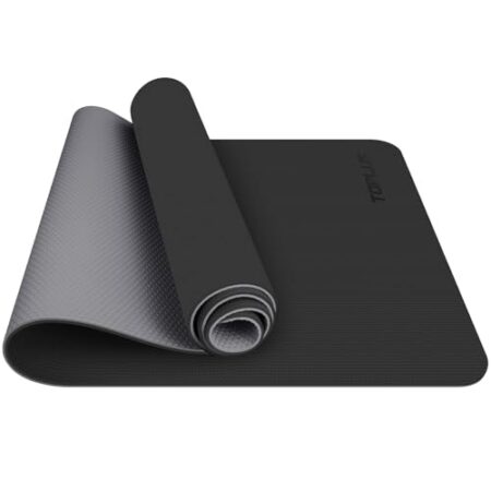 TOPLUS Gymnastikmatte, Yogamatte Yogamatte Gepolstert & rutschfest für Fitness Pilates & Gymnastik mit Tragegurt