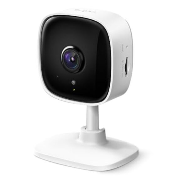 TP-Link Tapo C100 WLAN IP Kamera Überwachungskamera Innen (1080p-Auflösung, 2-Wege-Audio, Nachtsicht zu 9m, bis zu 128 GB lokaler Speicher auf SD Karte, kompatibel mit Amazon Alexa) Weiß