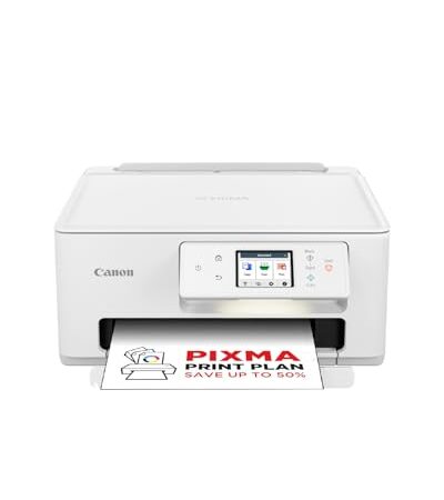 Canon PIXMA TS7650i Multifunktionsdrucker 3in1 (Tintenstrahl,Drucken, Kopieren, Scannen, A4, 6,7 cm Touch LCD, WLAN, Duplexdruck, 2 Papierzuführungen, kompatibel mit Pixma Print...