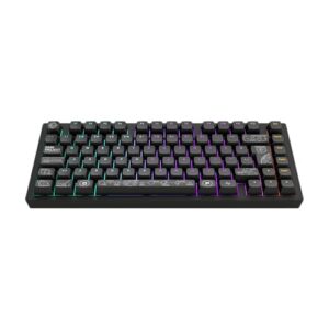 Dark Project ALU81A Terra NOVA Kabellose Mechanische Gaming-Tastatur | ISO Multi | Hot-Swap | G3MS Moonstone Gefettete Schalter | Gefettete Stabilisatoren | Flex Gasket Mount | Aluminium | RGB