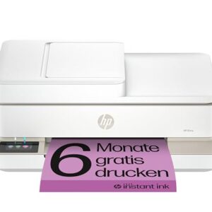 HP Envy 6520e, Multifunktionsdrucker, 6 Monate gratis drucken Instant Ink inklusive, Drucken, Kopieren, Scannen, Mobiler Faxversand, Wi-Fi, Automatischer Vorlageneinzug, Touchscreen