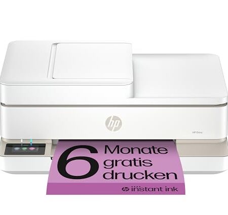 HP Envy 6520e, Multifunktionsdrucker, 6 Monate gratis drucken Instant Ink inklusive, Drucken, Kopieren, Scannen, Mobiler Faxversand, Wi-Fi, Automatischer Vorlageneinzug, Touchsc...