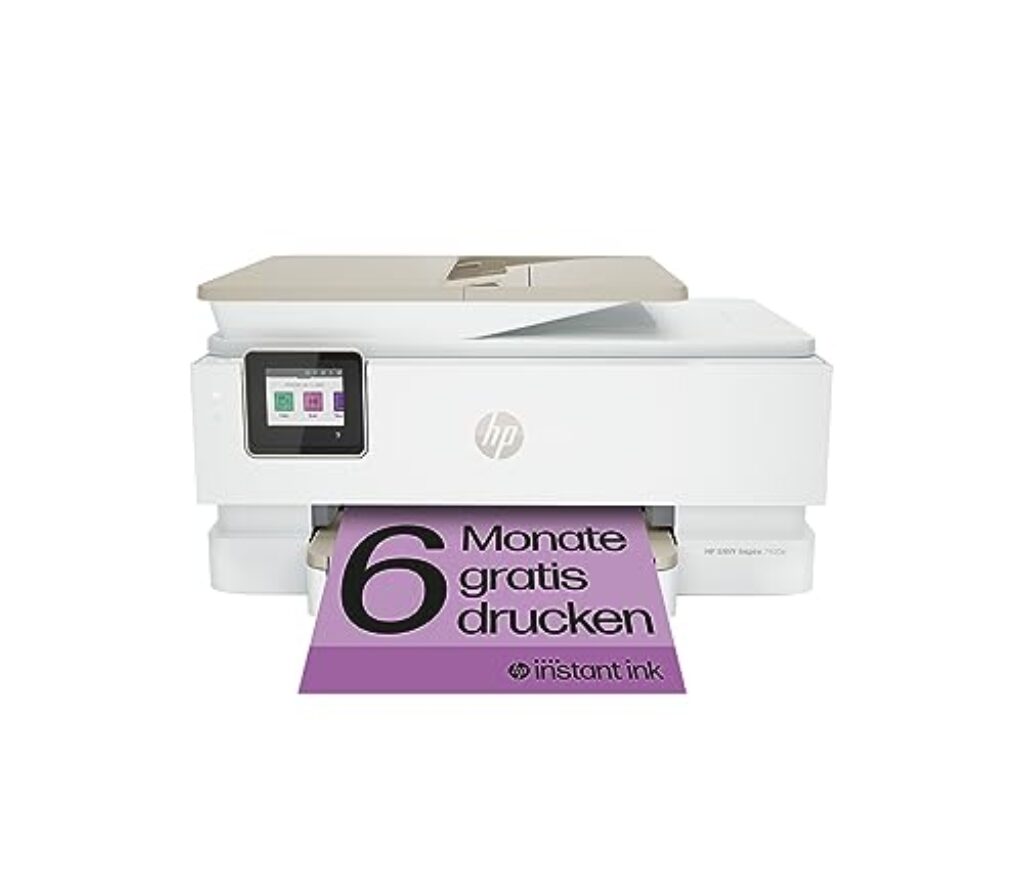 HP Envy Inspire 7920e Multifunktionsdrucker, Tintenstrahldrucker, 6 Monate gratis drucken Instant Ink inklusive, Drucken, Scannen, Kopieren, Fotodruck, ADF, DIN A4, WLAN, Airprint