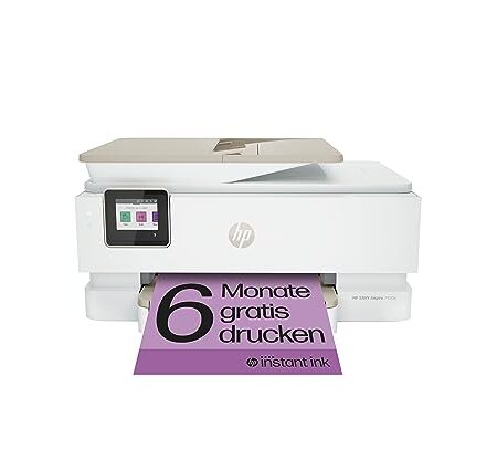 HP Envy Inspire 7920e Multifunktionsdrucker, Tintenstrahldrucker, 6 Monate gratis drucken Instant Ink inklusive, Drucken, Scannen, Kopieren, Fotodruck, ADF, DIN A4, WLAN, Airprint