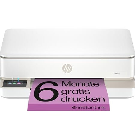 HP Envy 6120e, Multifunktionsdrucker, 6 Monate gratis drucken Instant Ink inklusive, Drucken, Kopieren, Scannen, Mobiler Faxversand, Wi-Fi, Beidseitiger Druck