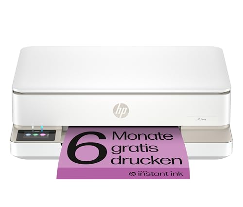 HP Envy 6120e, Multifunktionsdrucker, 6 Monate gratis drucken Instant Ink inklusive, Drucken, Kopieren, Scannen, Mobiler Faxversand, Wi-Fi, Beidseitiger Druck