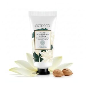 ARTDECO Hand Nourishing Cream – Feuchtigkeitsspendender Handbalsam mit Sheabutter & Lotusextrakt – Pflegende Handcreme für zarte, geschmeidige Hände – 1 x 30 ml