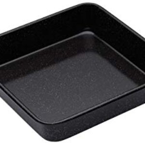 MasterClass Quadratische Backform, kratzfestes und induktionssicheres Backblech aus Stahl mit Emaille-Beschichtung, 23 cm (9 Zoll), schwarz