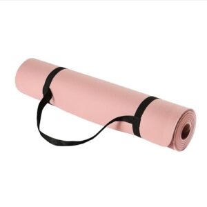 Amazon Basics 1/4 Inch Thick TPE Exercise Yoga Mat with Carrying Strap