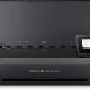 HP OfficeJet 250 mobiler Multifunktionsdrucker (Drucker Scanner, Kopierer, WLAN, HP ePrint, Wifi Direct, USB, 4800 x 1200 dpi) schwarz