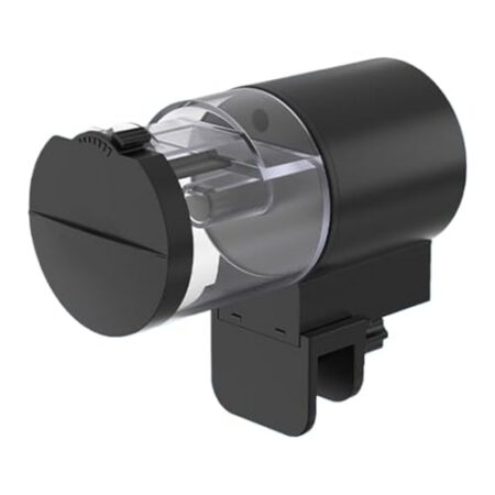 Automatic Fish Feeder for Aquarium – Timer 100ml Smart | Large Capacity Fish Automatic Feeder for Small Tank, Turtle, Shrimp, Home, Apartment, Office, Travel, Vacation, Weekend Feeding Convenience