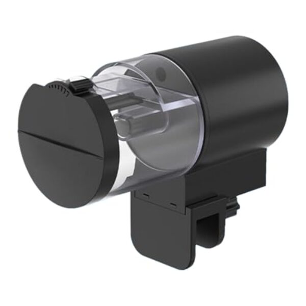 Automatic Fish Feeder for Aquarium – Timer 100ml Smart | Large Capacity Fish Automatic Feeder for Small Tank, Turtle, Shrimp, Home, Apartment, Office, Travel, Vacation, Weekend Feeding Convenience