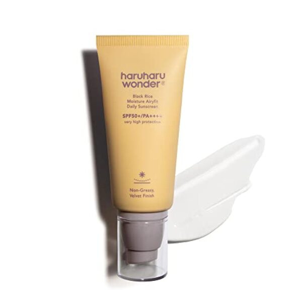 Haruharu Wonder Black Rice Moisture Airyfit Daily Sunscreen, nicht fettendes Velvet Finish, kein weißer Abdruck 50ml