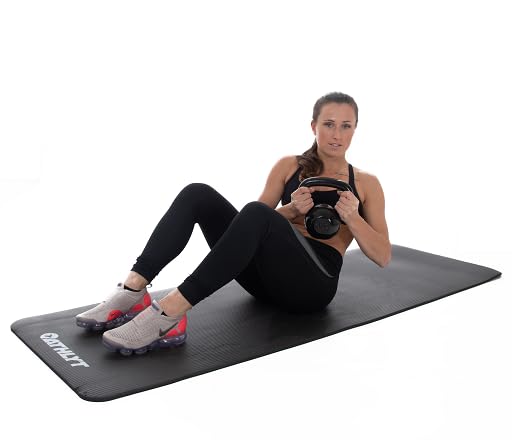 Athlyt Fitnessmatte, Schwarz, 183 x 60 cm – Bild 6