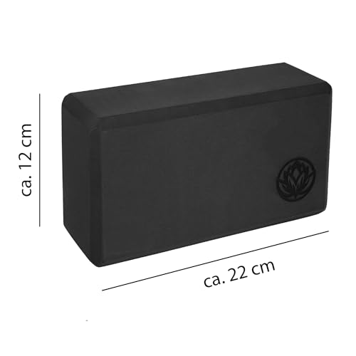 Yoga Block VonBueren anthrazit | 22 x 12 x 7,5 cm je Yogablock | Yogablöcke für Damen und Herren aus EVA | Klötze für Pilates – Bild 3